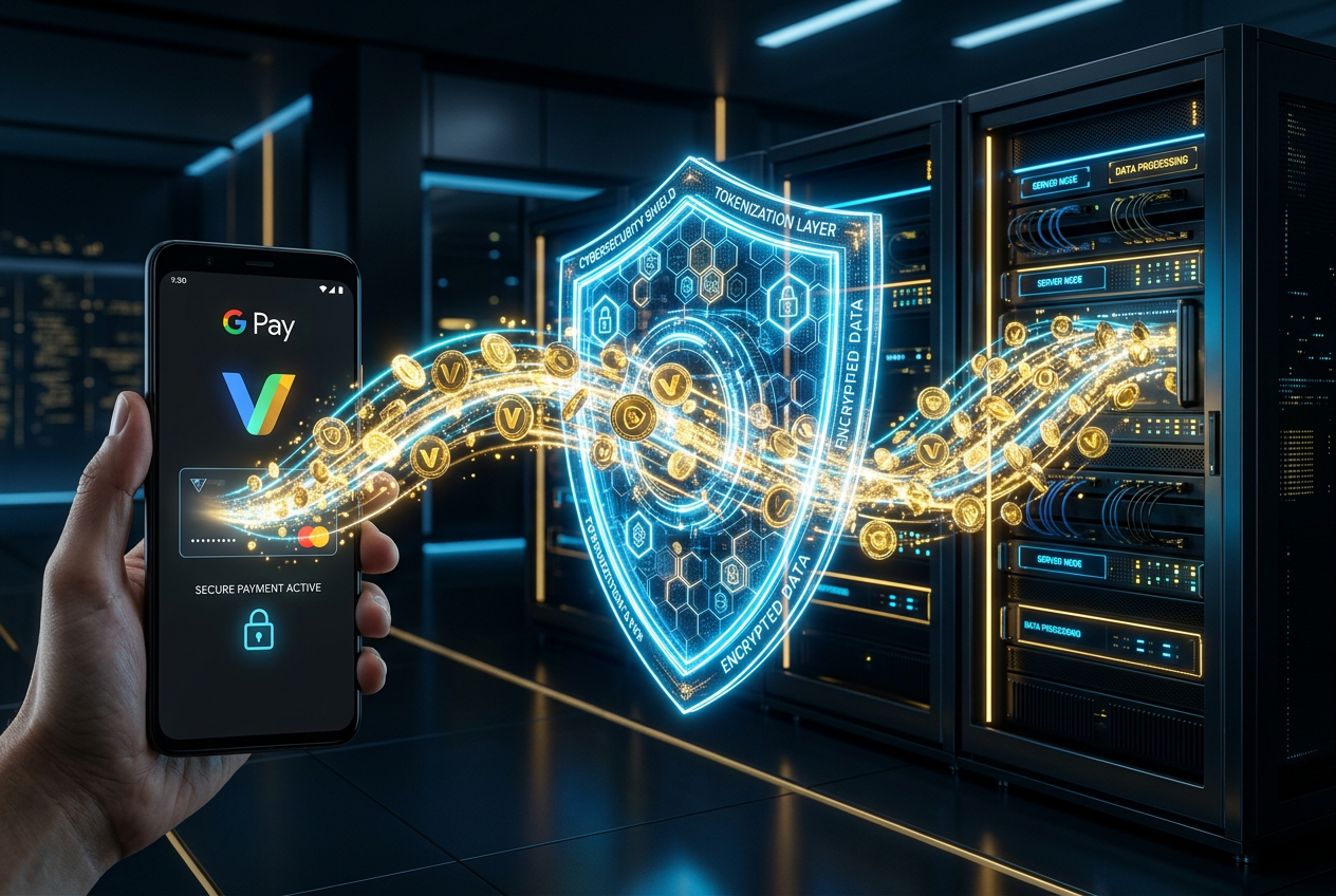 Schemat bezpiecznej płatności tokenizowanej Google Pay